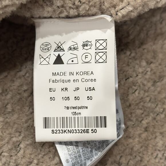 Solid Homme Men's Vented Sweater Beige Size M - Picture 7 of 10